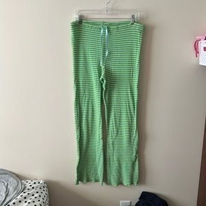 Green and Blue Striped Lounge/Pajama Pants